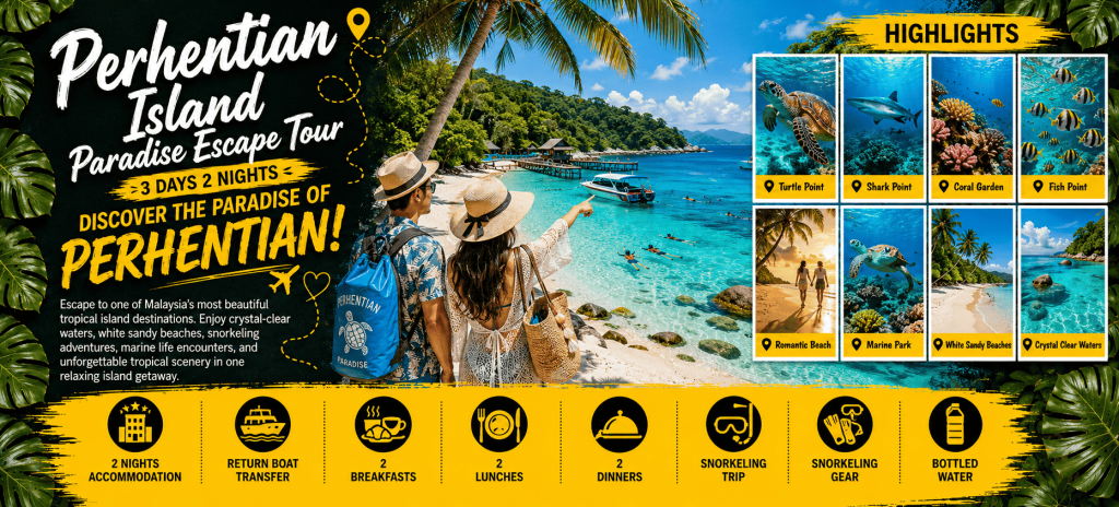 (2026) Perhentian Island Paradise Escape Tour (3 Days 2 Night)